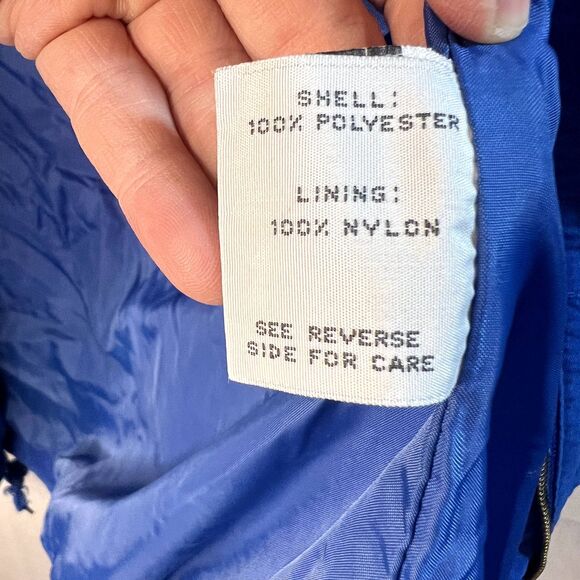 M Forecaster Blue Vintage Windbreaker Full Zip Womens Size Small - Picture 12 of 15